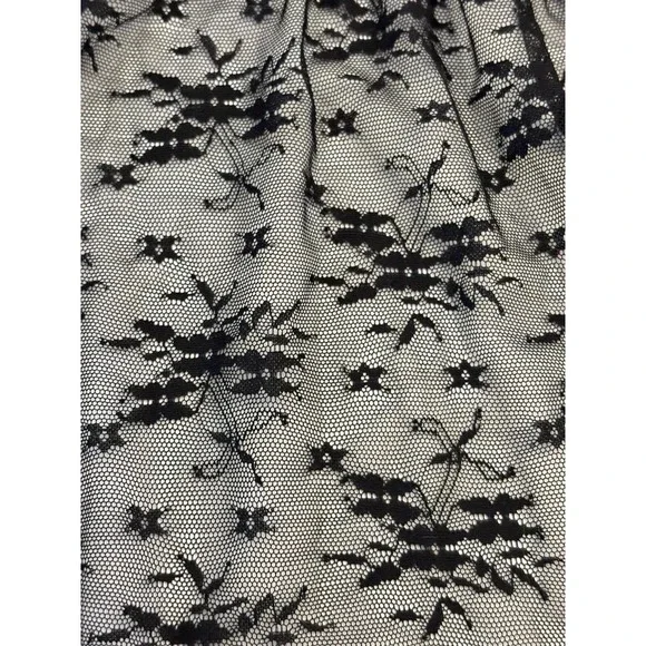 12th Tribe Dress Womens Medium Mini with Maxi Lace Overlay Whimsygoth‎ Boho NEW - Picture 5 of 8